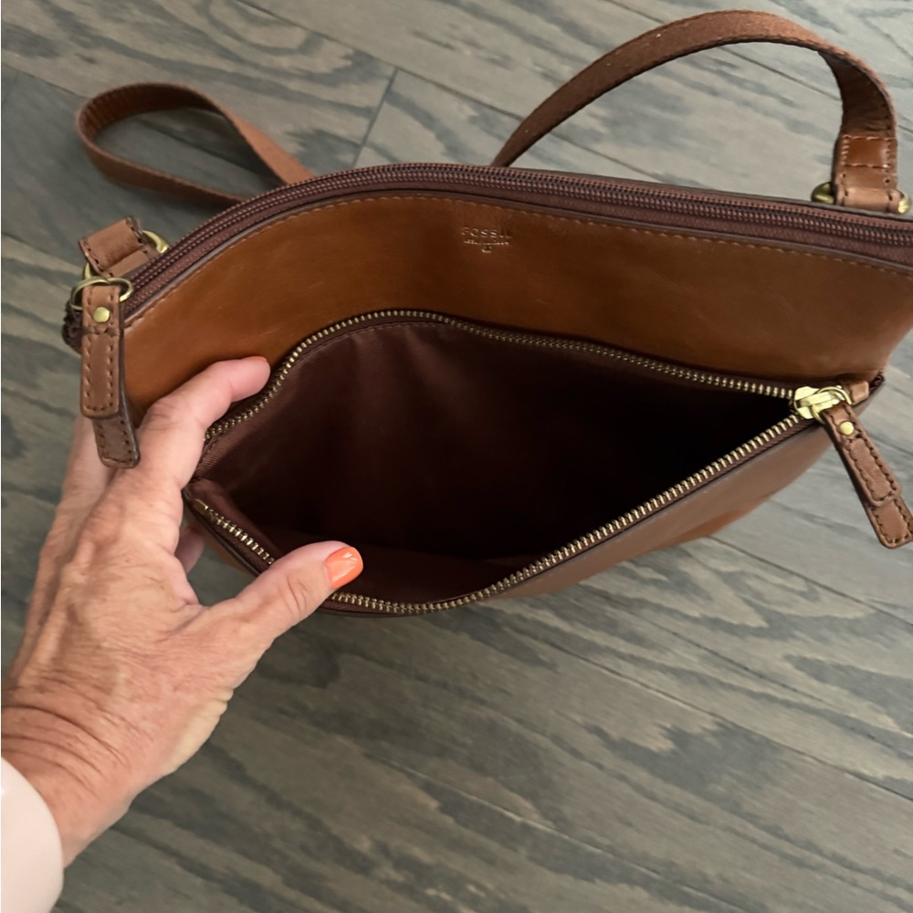Fossil Medium Brown Crossbody Bag - Picture 8 of 11